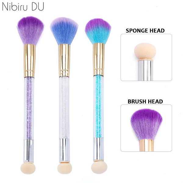 pc nail double-headed brushes pen gradient sponge dust brush head acrylic rhinestone handle for nails art manicure tools, Yellow
pc nail double-headed brushes pen gradient sponge dust brush head acrylic rhinestone handle for nails art manicure tools, Yellow