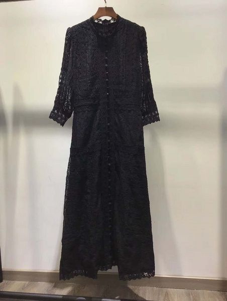 dresses spring summer style women allover luxurioius embroidery vintage buttons up mid-calf white events, Black;gray
dresses spring summer style women allover luxurioius embroidery vintage buttons up mid-calf white events, Black;gray