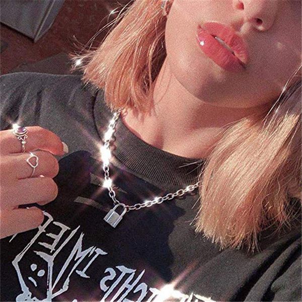 necklaces pendants punk chain golden/silver color with lock for women men padlock pendant 2021 statement gothic fashion jewelry
necklaces pendants punk chain golden/silver color with lock for women men padlock pendant 2021 statement gothic fashion jewelry