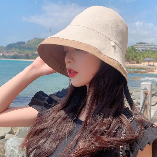 version of the net red fisherman hats woman spring and summer leisure two-sided solid color cool hat travel cap sun protection caps a, Blue;gray
version of the net red fisherman hats woman spring and summer leisure two-sided solid color cool hat travel cap sun protection caps a, Blue;gray