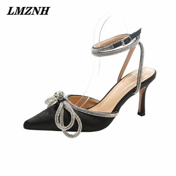 brand all-match women's high heels pointed toe rhinestone buckle strap sandals women 2021 summer wedding designer shoes dress, Black
brand all-match women's high heels pointed toe rhinestone buckle strap sandals women 2021 summer wedding designer shoes dress, Black