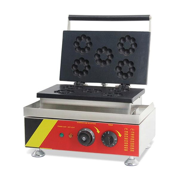 commercial electric heating 5-hole plum-shaped doughnut making machine/snack round crisp baking processing equipment bread makers
commercial electric heating 5-hole plum-shaped doughnut making machine/snack round crisp baking processing equipment bread makers