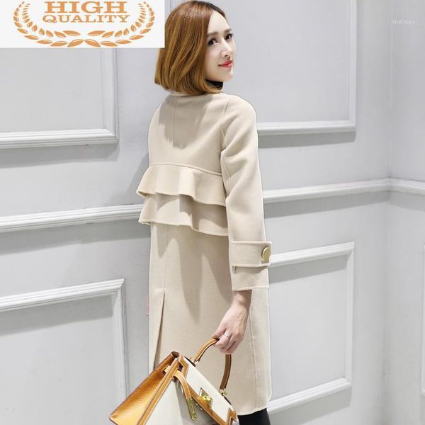 100% wool coat female korean long jacket 2021 autumn winter women double side woolen coats casaco feminino my4048 women's & blends, Black
100% wool coat female korean long jacket 2021 autumn winter women double side woolen coats casaco feminino my4048 women's & blends, Black