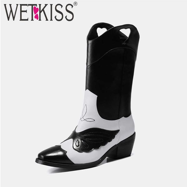 wetkiss fashion women boots western cuban heels square toe short boots ladies mixed color shoes woman casual booties big size 210630, Black
wetkiss fashion women boots western cuban heels square toe short boots ladies mixed color shoes woman casual booties big size 210630, Black