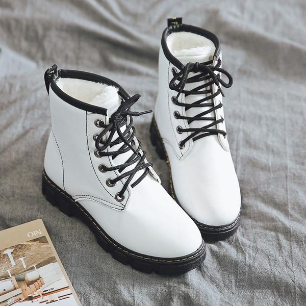 boots pu leather women white ankle motorcycle female autumn winter shoes woman punk botas mujer, Black 
boots pu leather women white ankle motorcycle female autumn winter shoes woman punk botas mujer, Black