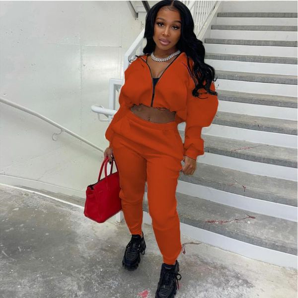 women's two piece pants solid tracksuit women casual zipper long sleeve jackets crop + sweat suit outwear sport set jogging femme, White
women's two piece pants solid tracksuit women casual zipper long sleeve jackets crop + sweat suit outwear sport set jogging femme, White