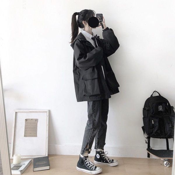 women's trench coats 2021 winter clothes women harajuku hip hop abrigo mujer korean style coat ropa undefined veste gabardina drop, Tan;black
women's trench coats 2021 winter clothes women harajuku hip hop abrigo mujer korean style coat ropa undefined veste gabardina drop, Tan;black