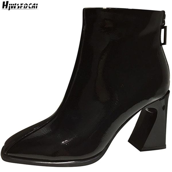 boots hjwsfdcai women retro square toe high heel ankle winter fashion zipper ladies short minimalist mujer shoes, Black
boots hjwsfdcai women retro square toe high heel ankle winter fashion zipper ladies short minimalist mujer shoes, Black