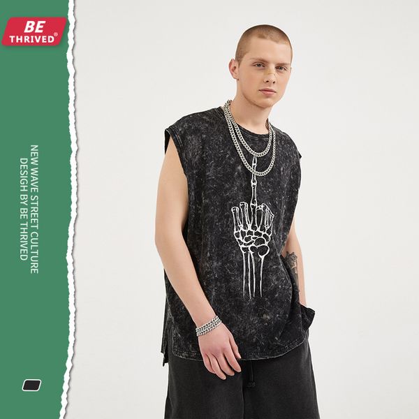 be men's clothing - 2021 summer high street asian middle finger skeleton et split loose vt fashion brand t-shirt men, Gray
be men's clothing - 2021 summer high street asian middle finger skeleton et split loose vt fashion brand t-shirt men, Gray