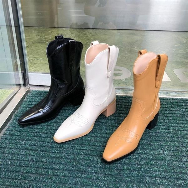 boots autumn and winter 2021 short women's shoes western pointed tube single cowhide horse, Black 
boots autumn and winter 2021 short women's shoes western pointed tube single cowhide horse, Black