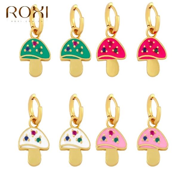 hoop & huggie roxi cute colorful enamel mushroom earrings for women girls summer candy colors fashion jewelry pendientes, Golden;silver
hoop & huggie roxi cute colorful enamel mushroom earrings for women girls summer candy colors fashion jewelry pendientes, Golden;silver