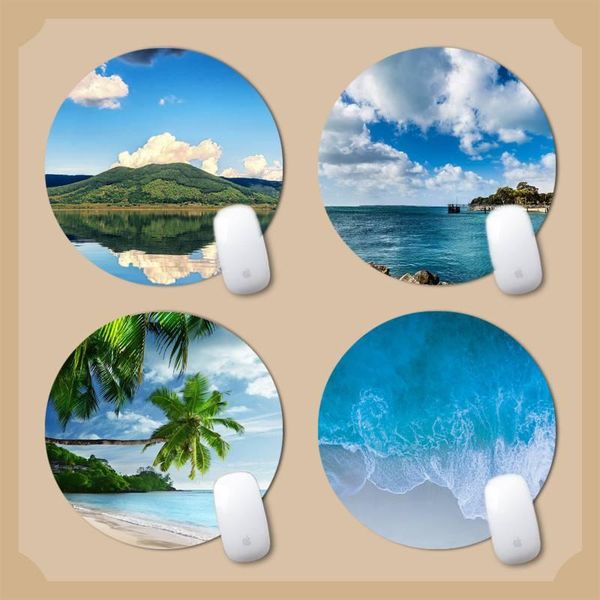mouse pads & wrist rests beach sea snow mountain scenery customized lapgaming pad round non-slip cushion
mouse pads & wrist rests beach sea snow mountain scenery customized lapgaming pad round non-slip cushion
