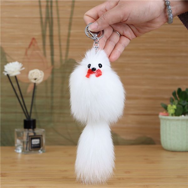 little fox ball fur pendant plush bag accessories car keychain mini doll boy and girl friend gift, Silver
little fox ball fur pendant plush bag accessories car keychain mini doll boy and girl friend gift, Silver
