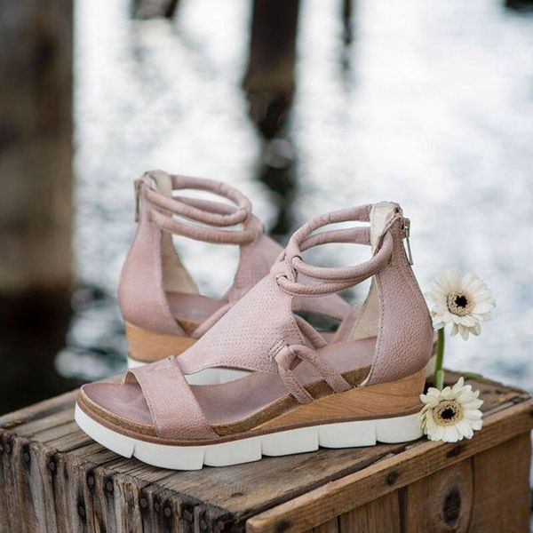 sandals women zipper platform wedges open toe solid color hollow out ladies shoes summer fashion casual female footwear, Black
sandals women zipper platform wedges open toe solid color hollow out ladies shoes summer fashion casual female footwear, Black