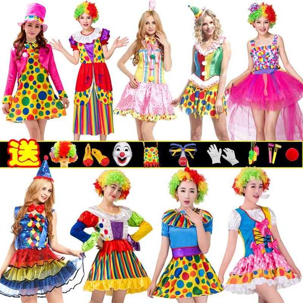 halloween clown props funny clothes sets men's and women's cosplay costumes, Black;red
halloween clown props funny clothes sets men's and women's cosplay costumes, Black;red