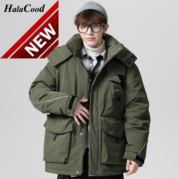 halacood men's winter casual white duck down jacket thicken snow parka overcoat men hooded windbreaker outwear coats, Black
halacood men's winter casual white duck down jacket thicken snow parka overcoat men hooded windbreaker outwear coats, Black