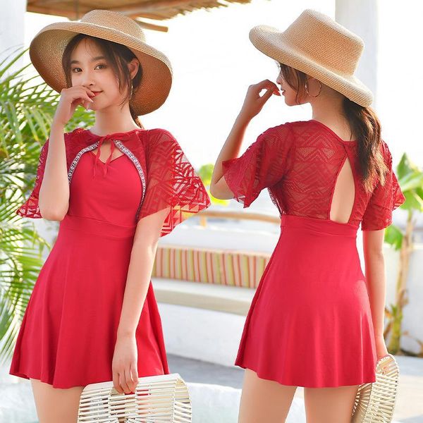one-piece suits 2021 split swimsuit ladies boxer skirt short-sleeved sunscreen cover meat gathered and slim casual
one-piece suits 2021 split swimsuit ladies boxer skirt short-sleeved sunscreen cover meat gathered and slim casual
