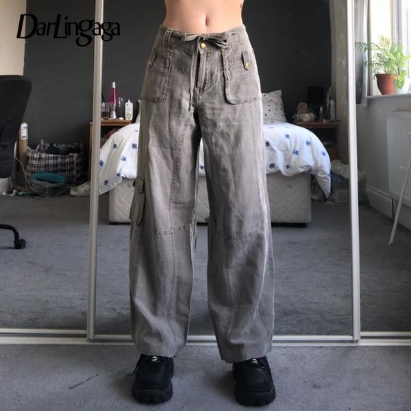 women's jeans darlingaga streetwear solid retro cargo pants baggy women big pockets belt casual high waist wide leg trousers denim, Blue
women's jeans darlingaga streetwear solid retro cargo pants baggy women big pockets belt casual high waist wide leg trousers denim, Blue