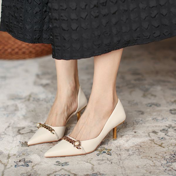 sandals 175-a2 french romantic high heels women's pointed thin heel side hollow single shoes autumn pearl chain jz5p, Black
sandals 175-a2 french romantic high heels women's pointed thin heel side hollow single shoes autumn pearl chain jz5p, Black