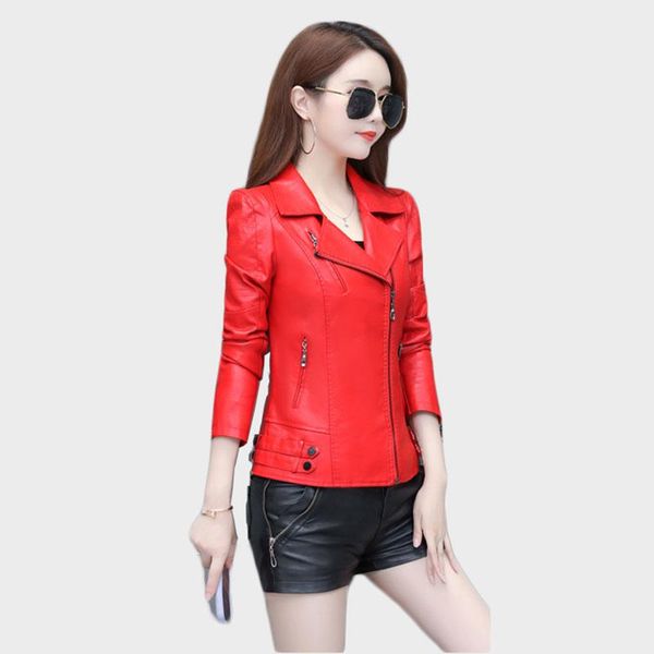 women's leather & faux korean fashion clothing coat women short jacket autumn outwear youth for, Black
women's leather & faux korean fashion clothing coat women short jacket autumn outwear youth for, Black