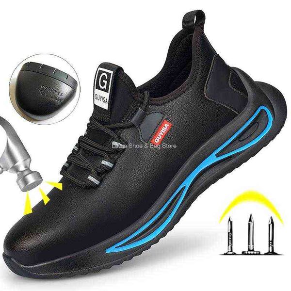 men safety shoes fashion steel toe puncture proof work shoes male anti-slip indesturctible footwear industrial shoes 211216, Black
men safety shoes fashion steel toe puncture proof work shoes male anti-slip indesturctible footwear industrial shoes 211216, Black