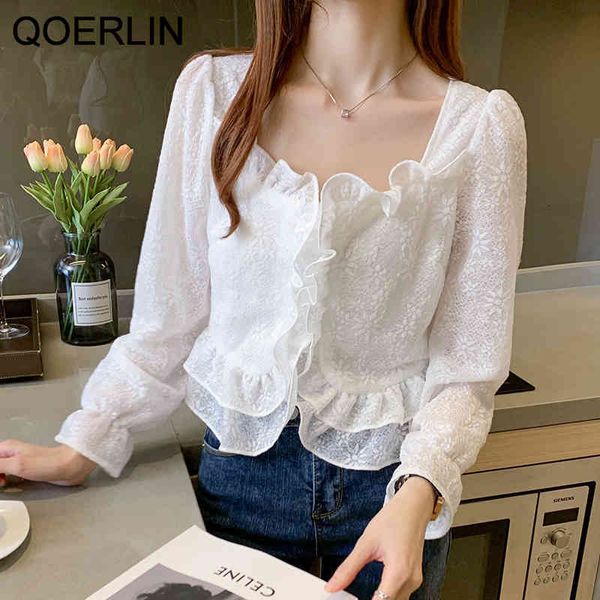 dress short embroidered women korean style square collar ruffle shirts plus size single-breasted lace blouse white, Black;gray
dress short embroidered women korean style square collar ruffle shirts plus size single-breasted lace blouse white, Black;gray