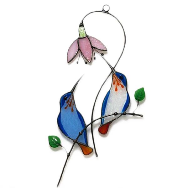 decorative objects & figurines suncatcher art window hangings birds home decor gift stained ornaments for hanging fas6
decorative objects & figurines suncatcher art window hangings birds home decor gift stained ornaments for hanging fas6
