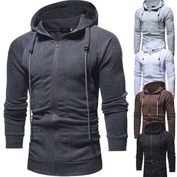 autumn winter solid color zipper hoodie cotton blend casual hooded gray sweater for men fashion cardigan sweatshirts slim fit sports top, Black
autumn winter solid color zipper hoodie cotton blend casual hooded gray sweater for men fashion cardigan sweatshirts slim fit sports top, Black