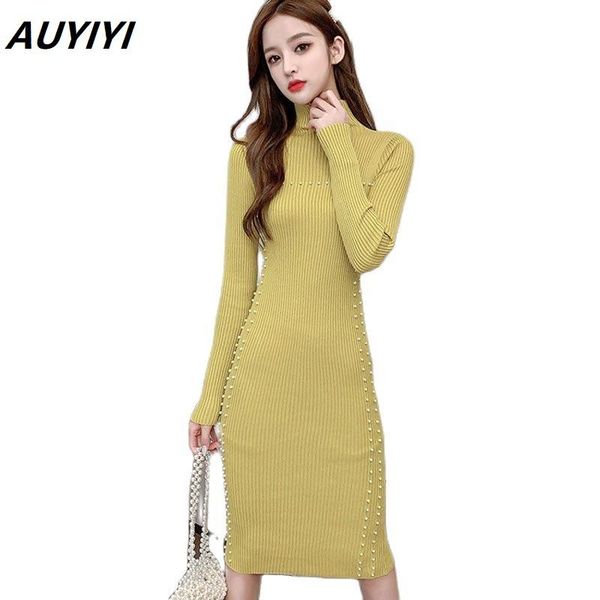 casual dresses auyiyi 2021 spring and autumn fashion slim half high neck long sleeve basement comfortable knit dress women, Black;gray
casual dresses auyiyi 2021 spring and autumn fashion slim half high neck long sleeve basement comfortable knit dress women, Black;gray