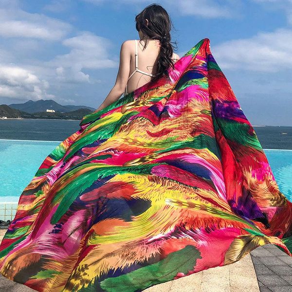 scarves large size 140x180cm twill printed beach cover-ups women dress bikini bathing swimwear cover up sarong wrap scarf, Blue;gray
scarves large size 140x180cm twill printed beach cover-ups women dress bikini bathing swimwear cover up sarong wrap scarf, Blue;gray