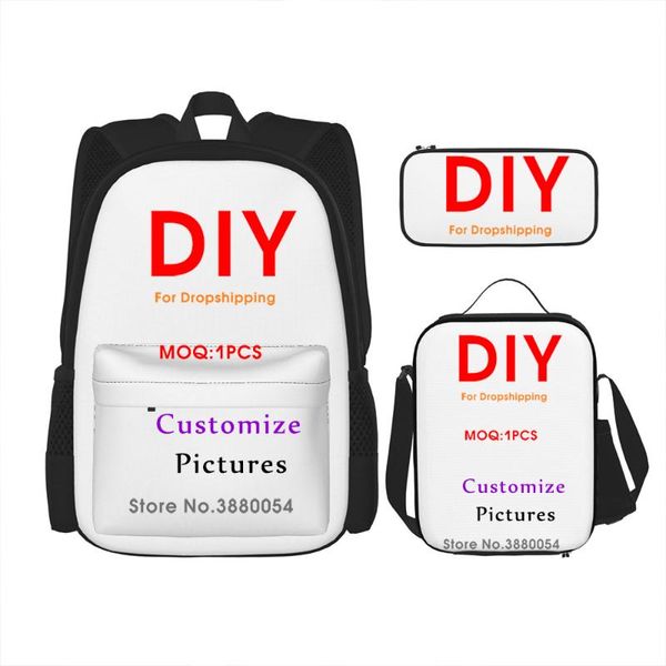 backpack noisydesigns custom children 3 sets with lunch pencil bag women fashion notebook lapgirl schoolbag 2021 dropship
backpack noisydesigns custom children 3 sets with lunch pencil bag women fashion notebook lapgirl schoolbag 2021 dropship