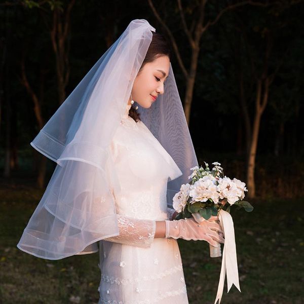 bridal veils 2021 two layer white fingertip bride veil short 2t wedding with comb strong tulle edge, Black
bridal veils 2021 two layer white fingertip bride veil short 2t wedding with comb strong tulle edge, Black