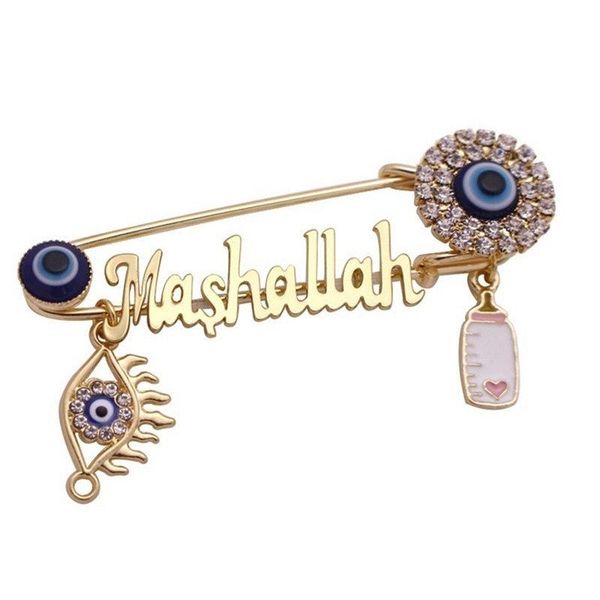pins, brooches islam muslim mashallah turkish evil eye stainless steel brooch baby jewelry cute gift, Gray
pins, brooches islam muslim mashallah turkish evil eye stainless steel brooch baby jewelry cute gift, Gray