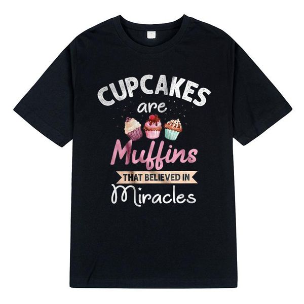 men's t-shirts cupcake are muffins that believed in miracles premium soft tee cute and comfy, White;black
men's t-shirts cupcake are muffins that believed in miracles premium soft tee cute and comfy, White;black