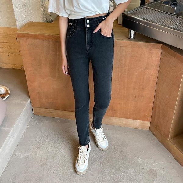 stretch high waist women jeans 2021 skinny slim fashion washed denim pencil pants plastic lifting ninth quality women's, Blue
stretch high waist women jeans 2021 skinny slim fashion washed denim pencil pants plastic lifting ninth quality women's, Blue