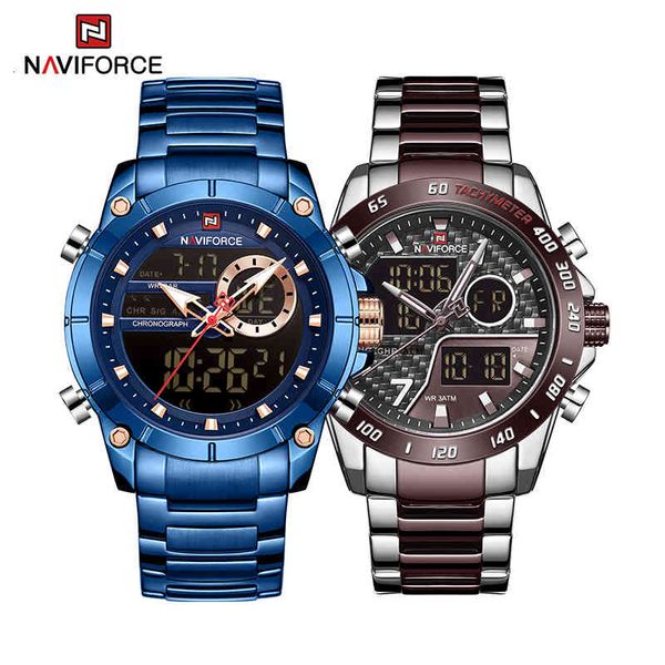 watches naviforce original for men military sport quartz wrist stainless steel waterproof clock luxury male 9163, Slivery;brown
watches naviforce original for men military sport quartz wrist stainless steel waterproof clock luxury male 9163, Slivery;brown