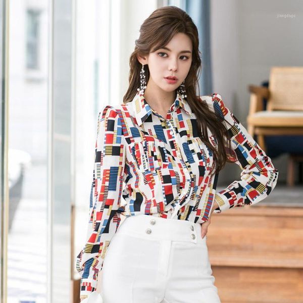 women's blouses & shirts women shirt colorful autumn summer spring female long sleeve elegant office lady blouse, White
women's blouses & shirts women shirt colorful autumn summer spring female long sleeve elegant office lady blouse, White