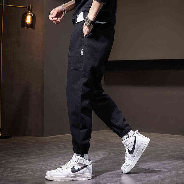 jeans autumn and winter men's 2021 loose micro harlan casual pants elastic waist youth fashion versatile cloth, Blue
jeans autumn and winter men's 2021 loose micro harlan casual pants elastic waist youth fashion versatile cloth, Blue