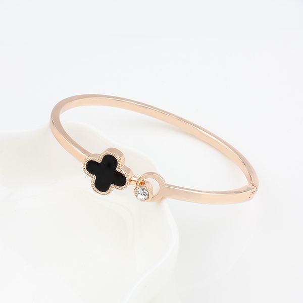 design jewelry korean simple classic clover bracelet rose gold bracelet women's jewelry, Black
design jewelry korean simple classic clover bracelet rose gold bracelet women's jewelry, Black