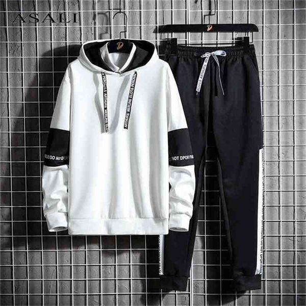 hoodies + sweatpants 2 pieces tracksuits sets men autumn winter casual track suit sportswear male patchwork hooded letter suits 210806, Gray
hoodies + sweatpants 2 pieces tracksuits sets men autumn winter casual track suit sportswear male patchwork hooded letter suits 210806, Gray