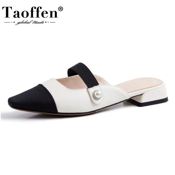 taoffen women real leather sandals shoes round toe loafers pearl string elegant ladies footwear size 34-40, Black
taoffen women real leather sandals shoes round toe loafers pearl string elegant ladies footwear size 34-40, Black