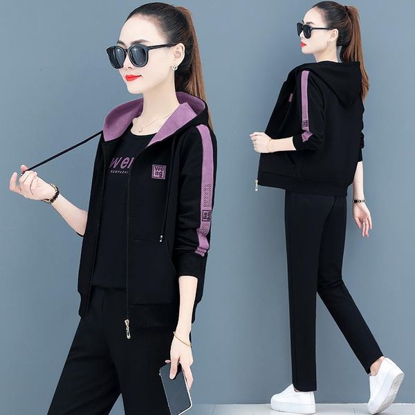 women's two piece pants casual plus size three set autumn fashion long sleeved hooded jacket and trousers sets sports running women clo, White
women's two piece pants casual plus size three set autumn fashion long sleeved hooded jacket and trousers sets sports running women clo, White