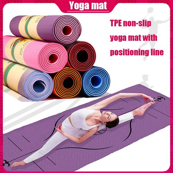 yoga mats 2021 anti-stress 6mm tpe mat with position line non slip carpet for beginner environmental fitness gymnastics
yoga mats 2021 anti-stress 6mm tpe mat with position line non slip carpet for beginner environmental fitness gymnastics