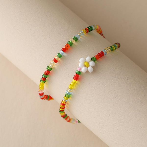 charm bracelets fashion 2 pcs/set colorful acrylic daisy flower resin beaded bracelet wrist chain for women girls beach bohemia jewelry, Golden;silver
charm bracelets fashion 2 pcs/set colorful acrylic daisy flower resin beaded bracelet wrist chain for women girls beach bohemia jewelry, Golden;silver