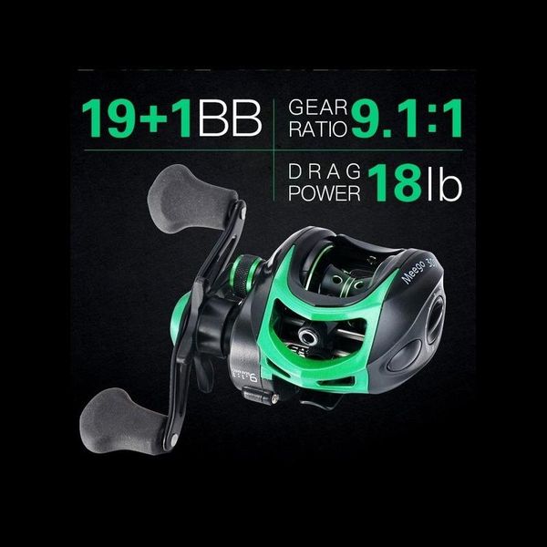 baitcasting reels fishing reel all metal spool 19 1bb 8kg max drag force speed ratio 9.1:1 magnetic casting -40
baitcasting reels fishing reel all metal spool 19 1bb 8kg max drag force speed ratio 9.1:1 magnetic casting -40