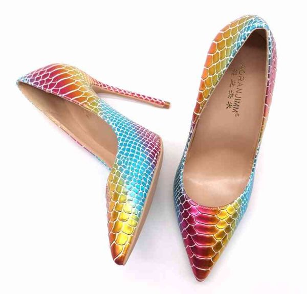 real po genuine leather gradient color rainbow point toe snake printed lady high heel shoes pump size 33-43 12cm 10cm 8cm, Black
real po genuine leather gradient color rainbow point toe snake printed lady high heel shoes pump size 33-43 12cm 10cm 8cm, Black