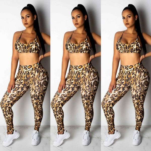 two piece dress women stretch leopard printed tracksuit backless sport crop + skinny pants outfits set, White
two piece dress women stretch leopard printed tracksuit backless sport crop + skinny pants outfits set, White