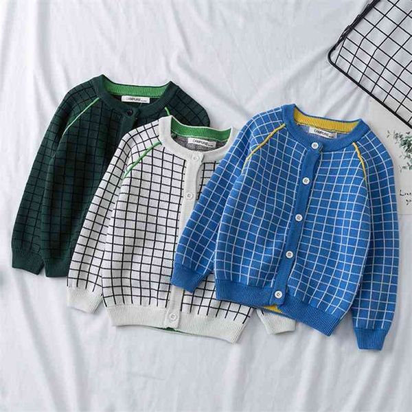 1-7yrs baby boys girls grid cardigan coat children clothing autumn winter long sleeve knitted kids 210521, Blue
1-7yrs baby boys girls grid cardigan coat children clothing autumn winter long sleeve knitted kids 210521, Blue