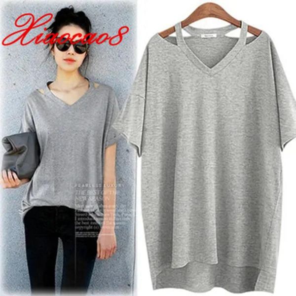summer women oversized t-shirt femme solid v neck loose short sleeve fashion ice silk long tees plus size 5xl 6xl women's, White
summer women oversized t-shirt femme solid v neck loose short sleeve fashion ice silk long tees plus size 5xl 6xl women's, White