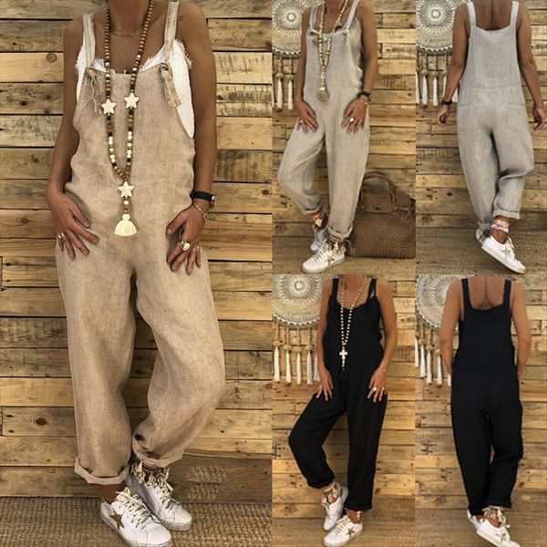 cotton linen harem long loose womens jumpsuit spaghetti strap casual for women pants playsuit, Black;white
cotton linen harem long loose womens jumpsuit spaghetti strap casual for women pants playsuit, Black;white